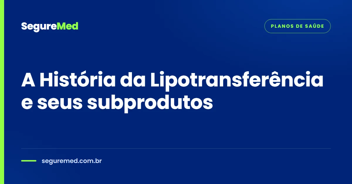 A História da Lipotransferência e seus subprodutos