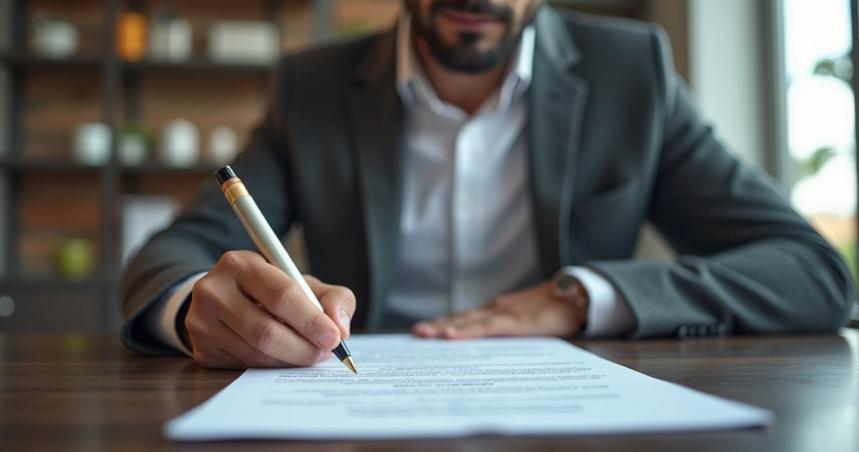 Profissional da saúde analisando contrato de seguro com consultor em ambiente de escritório moderno
