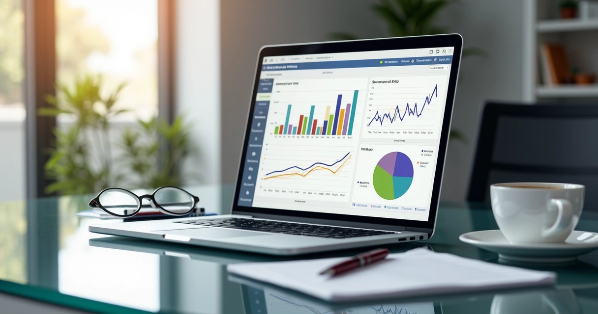 Relatório digital aberto mostrando gráficos de crescimento dos seguros de pessoas em 2025