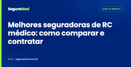 Capa do artigo: melhores seguradoras de RC médico, como comparar e contratar